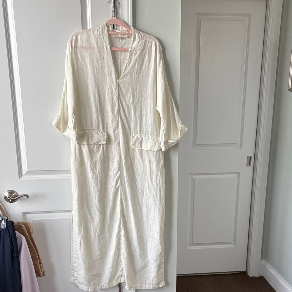 Soft Surroundings Cream Maxi Dress
